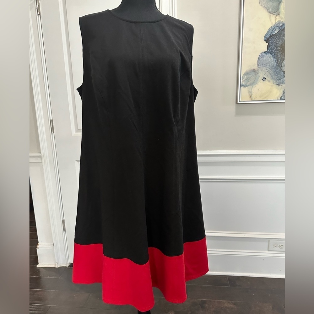 Avenue Color Block Sleeveless Sheath Dress – Size 16